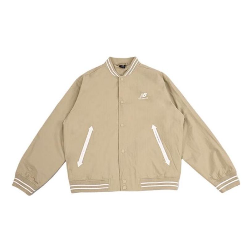 New Balance NBX Urban Remix Baseball Jacket Asia Sizing 'Khaki' AMJ33362-BNN