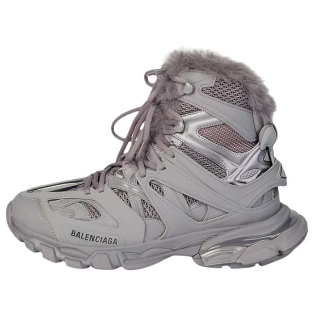 Balenciaga Track Hikers 'Faux Fur Grey' 668557W3CQ21800
