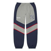 Supreme x New York Yankees Track Pants 'Grey Navy' SUP-FW21-151