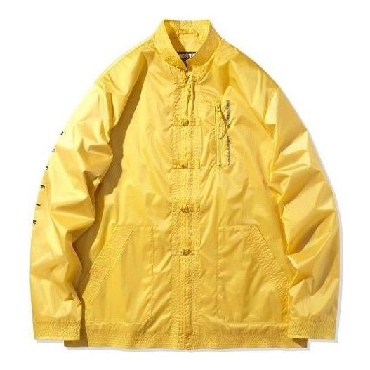 Li-Ning BADFIVE Basketball Series Cardigan Loose Jacket 'Yellow' AJDQ145-2