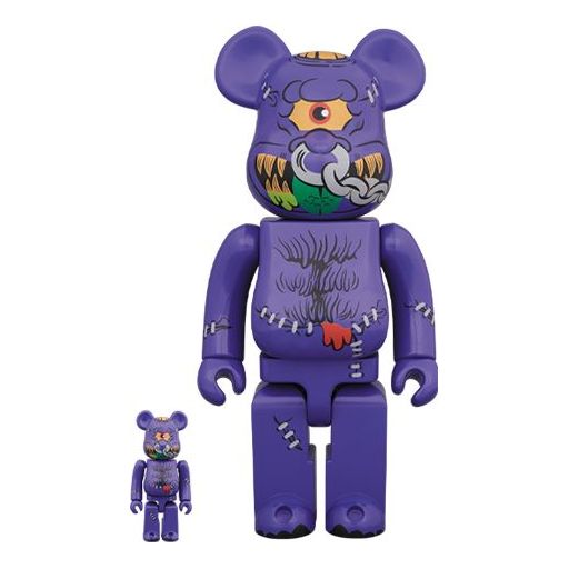 BE@RBRICK Horn Head Purple 100%+400% HORN-HEAD