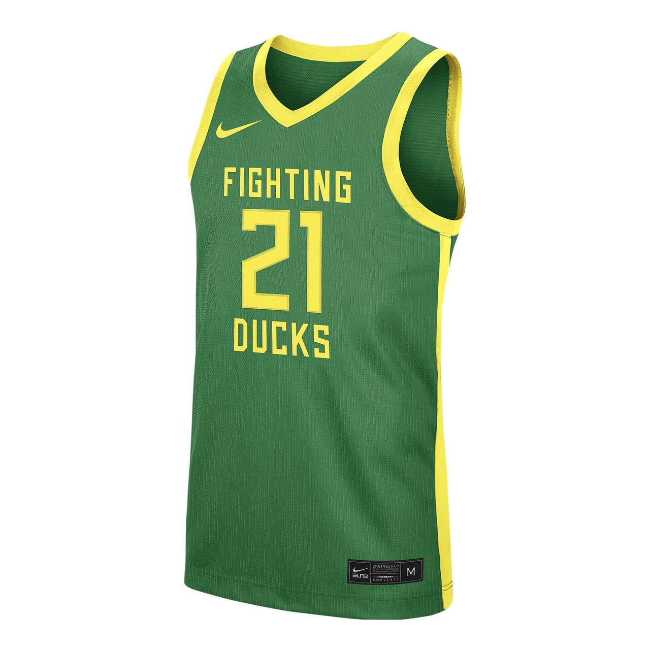 Nike Elite Oregon Fighting Ducks Basketball Jersey 'Green Yellow' CN3716-377
