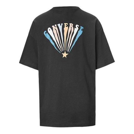(WMNS) Converse All Star Printing Short Sleeve Black 10019964-001