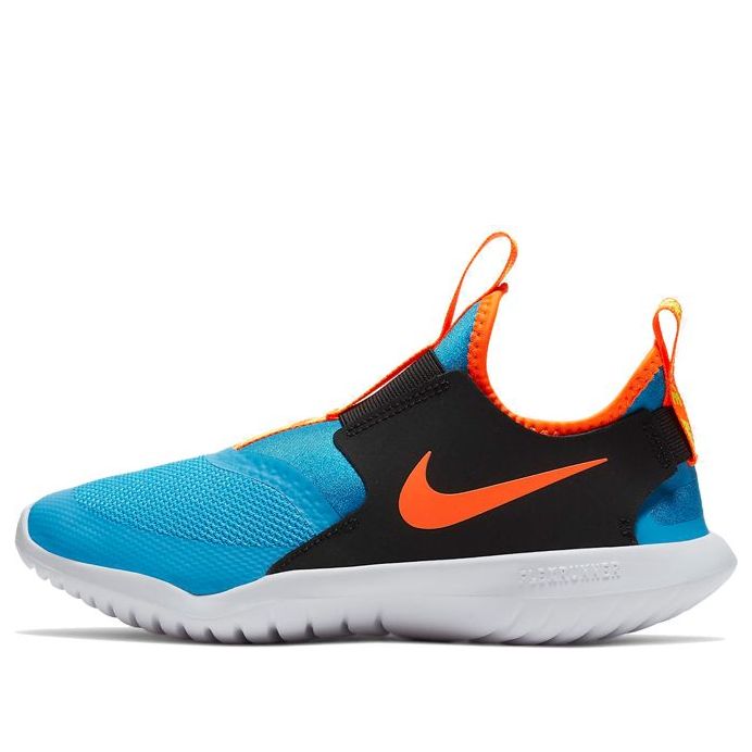 (GS) Nike Flex Runner 'Blue Black Yellow' AT4662-405