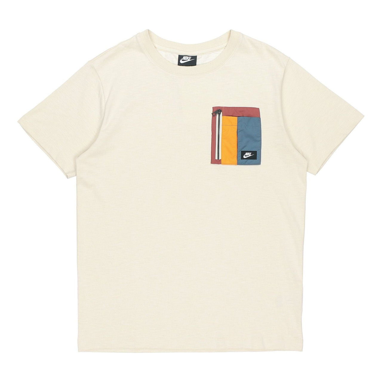 Nike Sportswear Zipper Pocket Design Short Sleeve Gray CZ8671-208