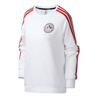 (WMNS) adidas neo x DISNEY CNY Printing Sports Round-neck Sweatshirt White GE7771