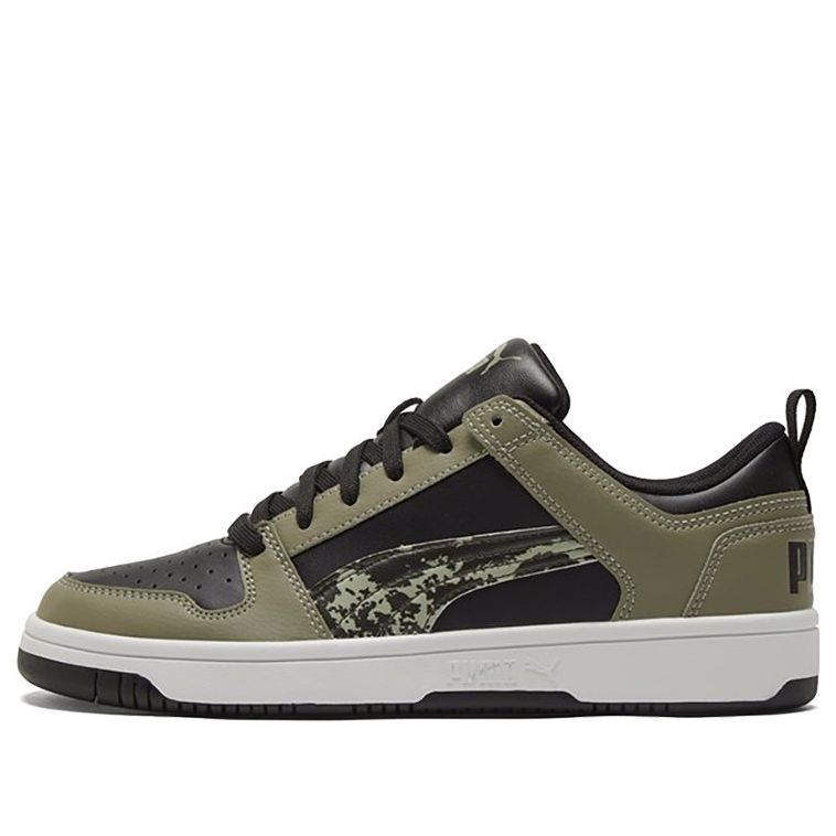 PUMA Rebound Layup Locamo Casual Sneakers Black/Green/White 368876-02