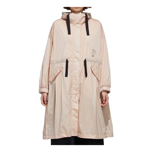(WMNS) adidas Casual Sports Hooded Jacket Pearl Pink GF0120
