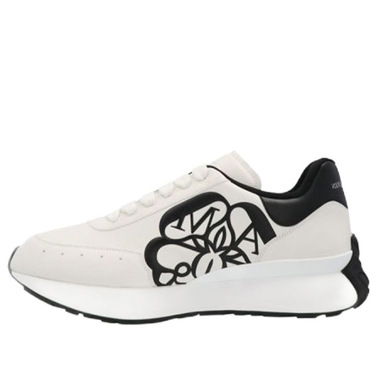 Alexander McQueen Sprint Runner Lace-Up Sneakers 'Beige White' 691342WIC959061