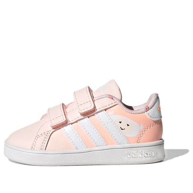 (TD) adidas neo Grand Court Shoes Pink/White FW4949