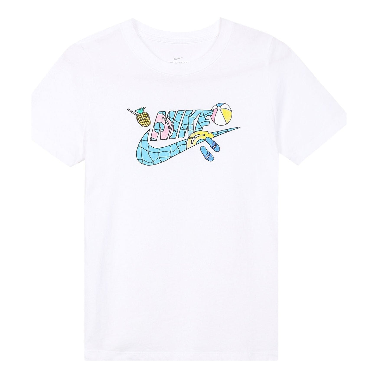 (WMNS) Nike Sportswear Short Sleeve 'Pool White' CI1130-100