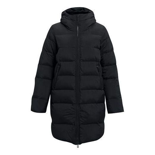 (WMNS) Under Armour ColdGear Infrared Long Down Jacket 'Black' 1364899-001