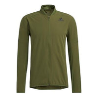 adidas Brand logo Printing Stripe Zipper Jacket Green GM0638