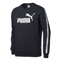 PUMA logo Printing Round Neck Black 853354-01