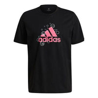 adidas M Smly Bbls T Casual Sports Round Neck Short Sleeve Black GL3696