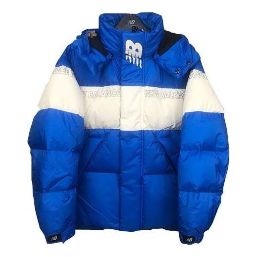 New Balance Colorblock Padded Jacket 'Blue White' NP943011-BL