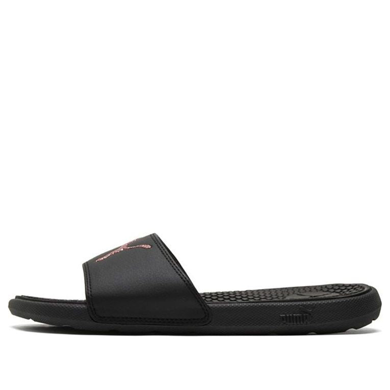 (WMNS) PUMA Cool Cat Sport Glitter Slippers Black/Golden 371017-03