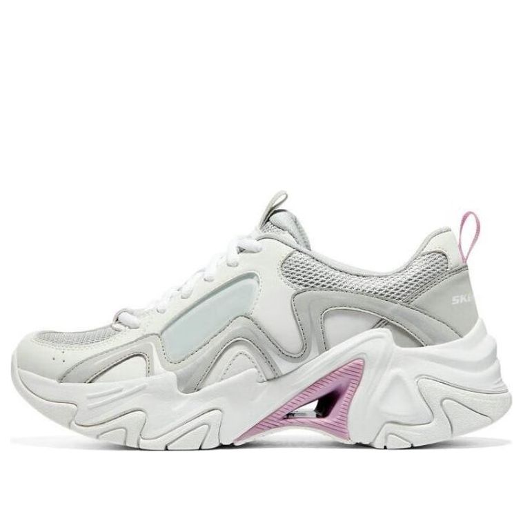 (WMNS) Skechers Stamina V3 'White Grey' 896151-WMLT