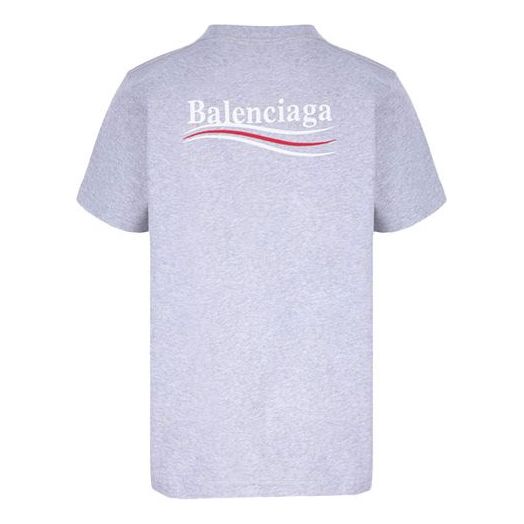 Balenciaga Political Campaign T-Shirt Large Fit 'Grey' 620967TKVJ11379