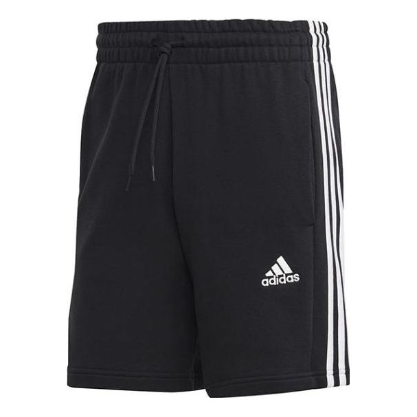 adidas Essentials French Terry 3-Stripes Shorts 'Black' IC9435