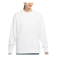 (WMNS) Nike Dri-FIT Training Sports Quick Dry Round Neck Pullover Hoodie White DD5468-100