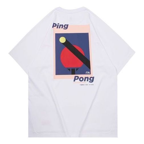 Li-Ning SS20 Paris fashion week Short Sleeve 'White' AHSQ273-1
