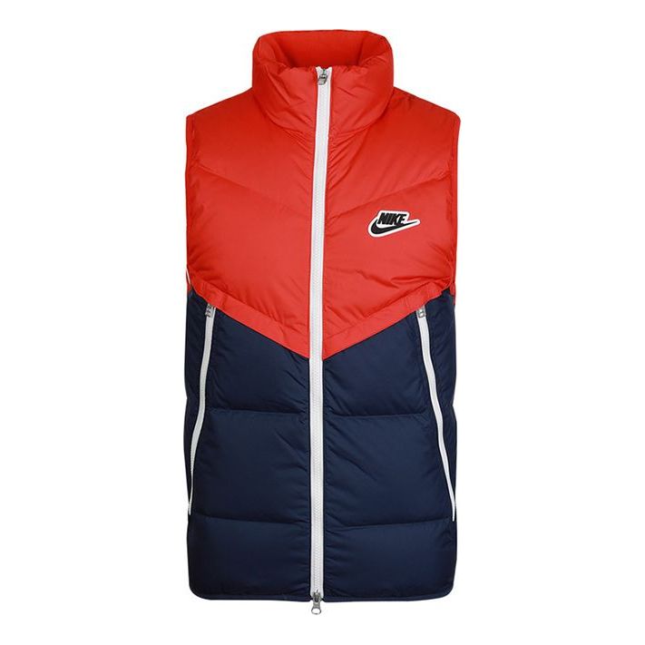 Nike Nsw dwn fil wr vest shld Colorblock Down Vest Blue Red CU4415-673