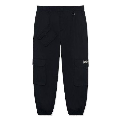 Li-Ning BadFive Changan Boy Loose Fit Cargo Pants 'Black' AKXR619-1