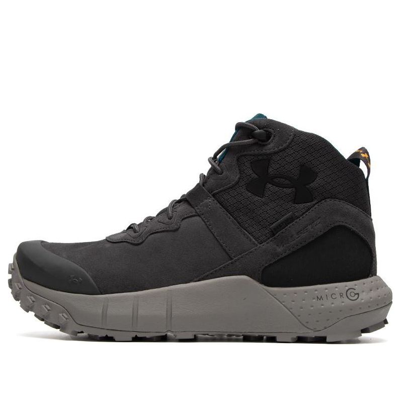 UA Micro G Valsetz Trek Mid Leather Waterproof Tactical Boots 'Grey' 3025577-100