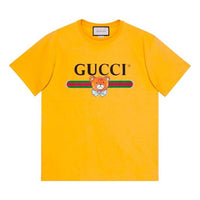 Kai x Gucci Crossover SS21 Loose Round Neck Short Sleeve Yellow 548334-XJDJH-7219