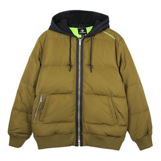 Converse Court Down Bomber Jacket 'Olive Green' 10019992-A02