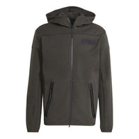 adidas M Hood Parley Sports Stylish Hooded Jacket Brown H31038
