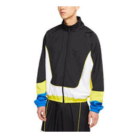 Nike Throwback Colorblock Woven Sports Basketball Jacket Black CV1932-013