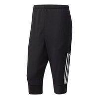 Men's adidas Stripe Printing Bundle Feet Sports Pants/Trousers/Joggers Black Z32382