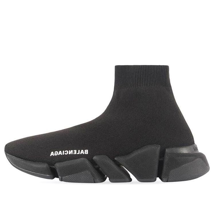 (WMNS) Balenciaga Speed 2.0 Sneaker 'Black Recycled Knit' 617196W2DB11013
