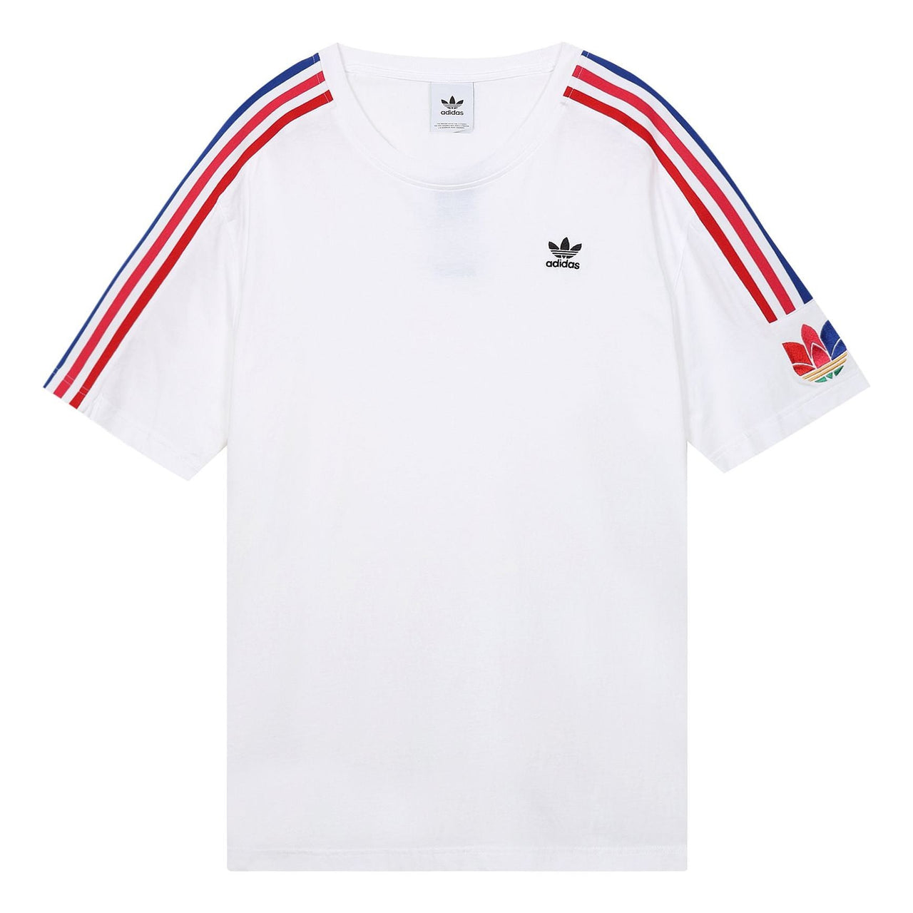 adidas Originals Adidcolor 3D Short Sleeve Tee 'White Red Blue' GE0837