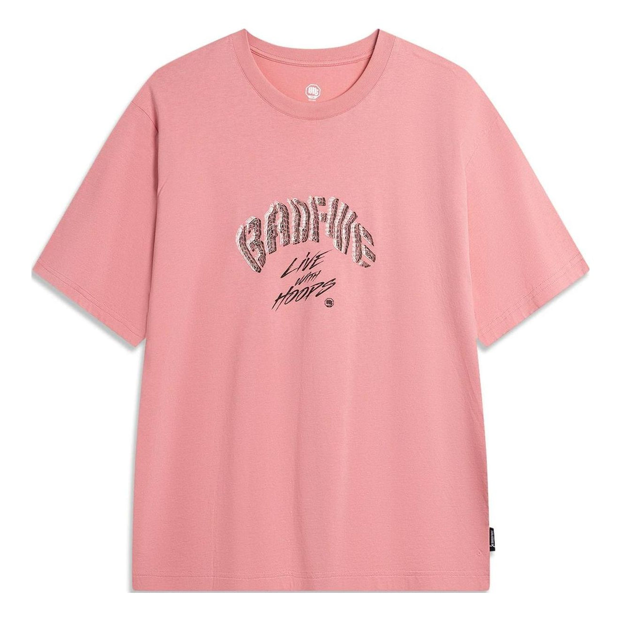Li-Ning BadFive Hoops Graphic T-shirt 'Pink' AHSU427-6