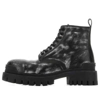 Balenciaga Strike Ankle Boots 'Washed Out Black Leather' 589338WBEF19010