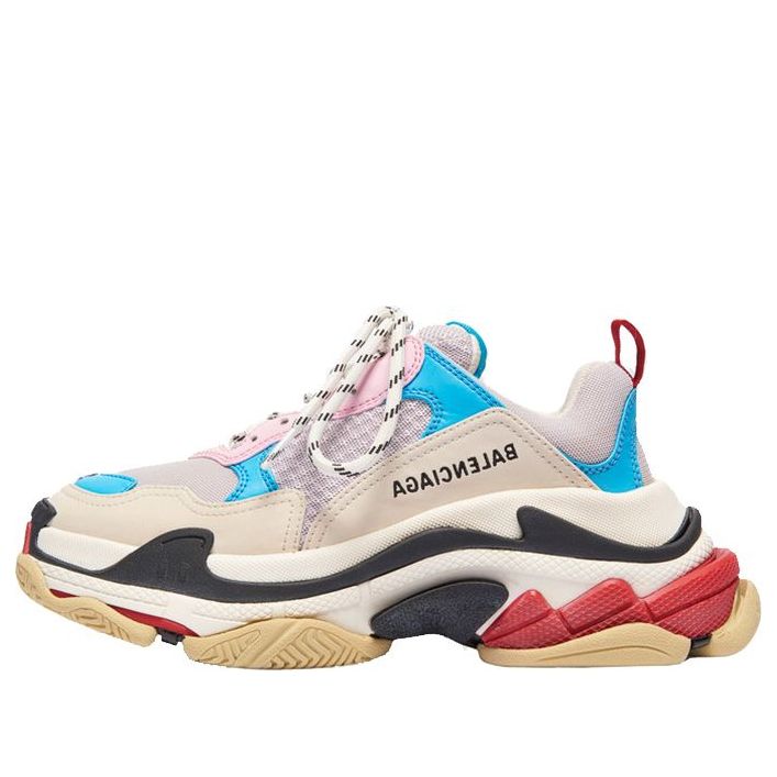 (WMNS) Balenciaga Triple S 'White Blue Pink' 2019 524039W09OH4196
