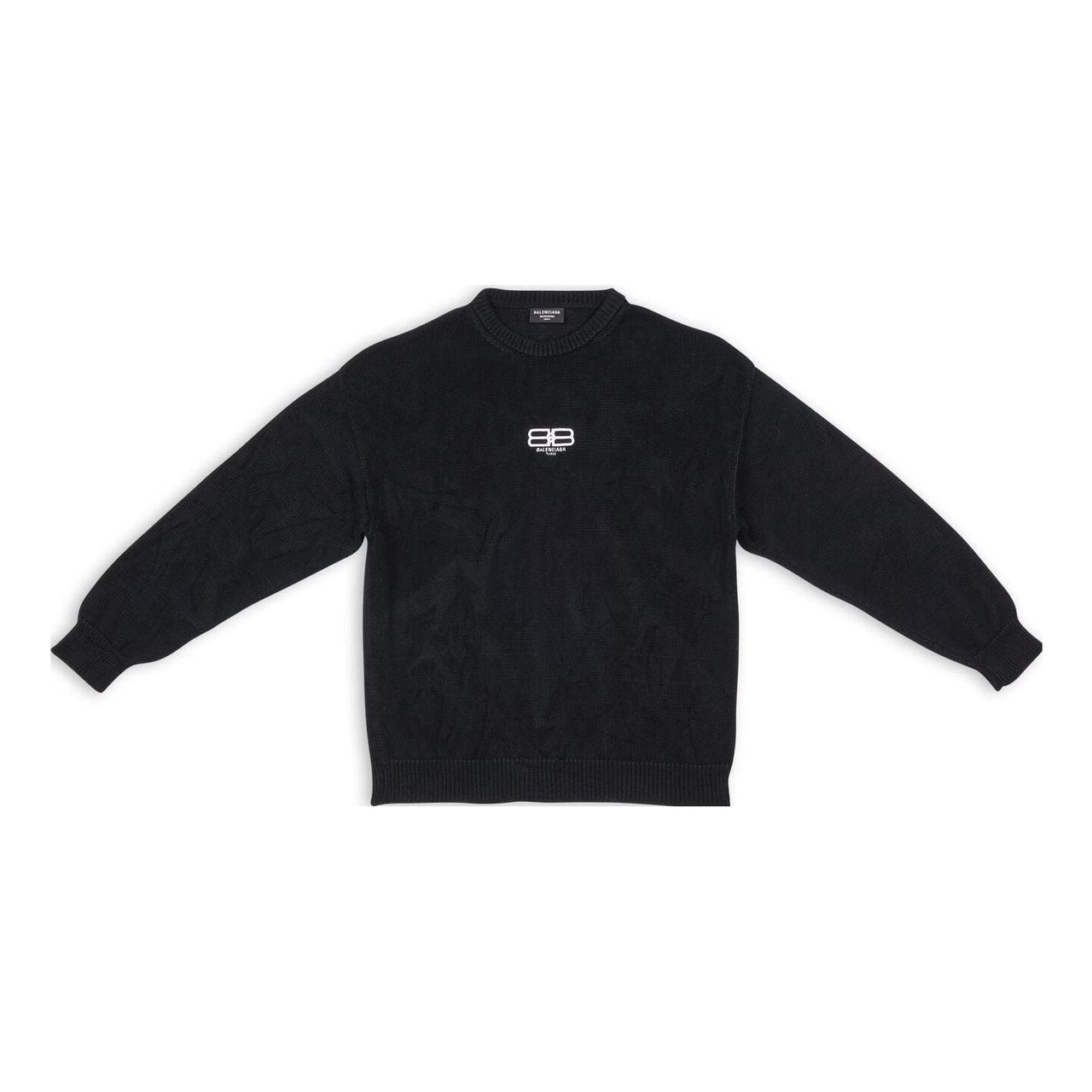 Balenciaga BB Paris Icon Sweater 'Black' 696226T32521000
