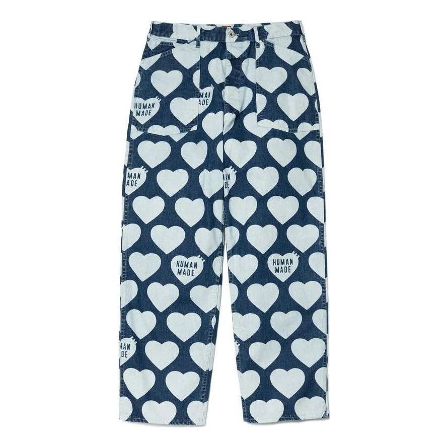 HUMAN MADE Heart Baggy Denim Pants 'Indigo' HM25PT013
