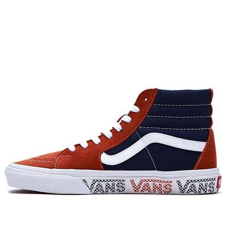 Vans Sk8-hi Orange Blue Splicing 'Black Brown' VN0A4BV6X0O
