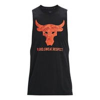 Under Armour Project Rock Brahma Bull Tank Top 'Black Orange' 1361721-001