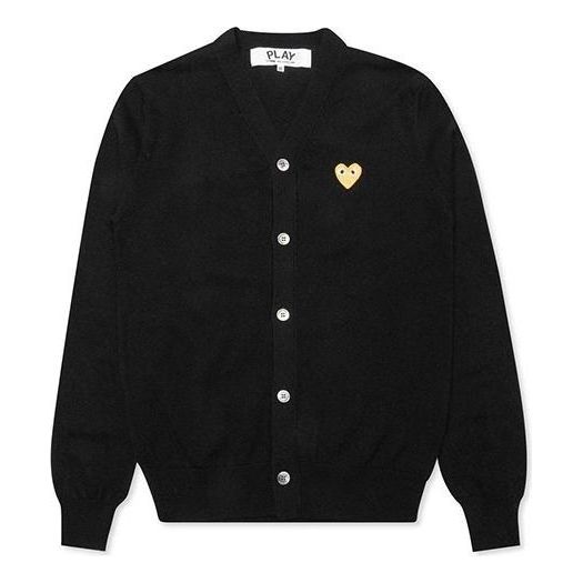 COMME des GARCONS PLAY Cardigan Gold Emblem 'Black' AZ-N050-051-1