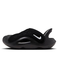 (TD) Nike Aqua Swoosh Sandals 'Black White' FN0875-002