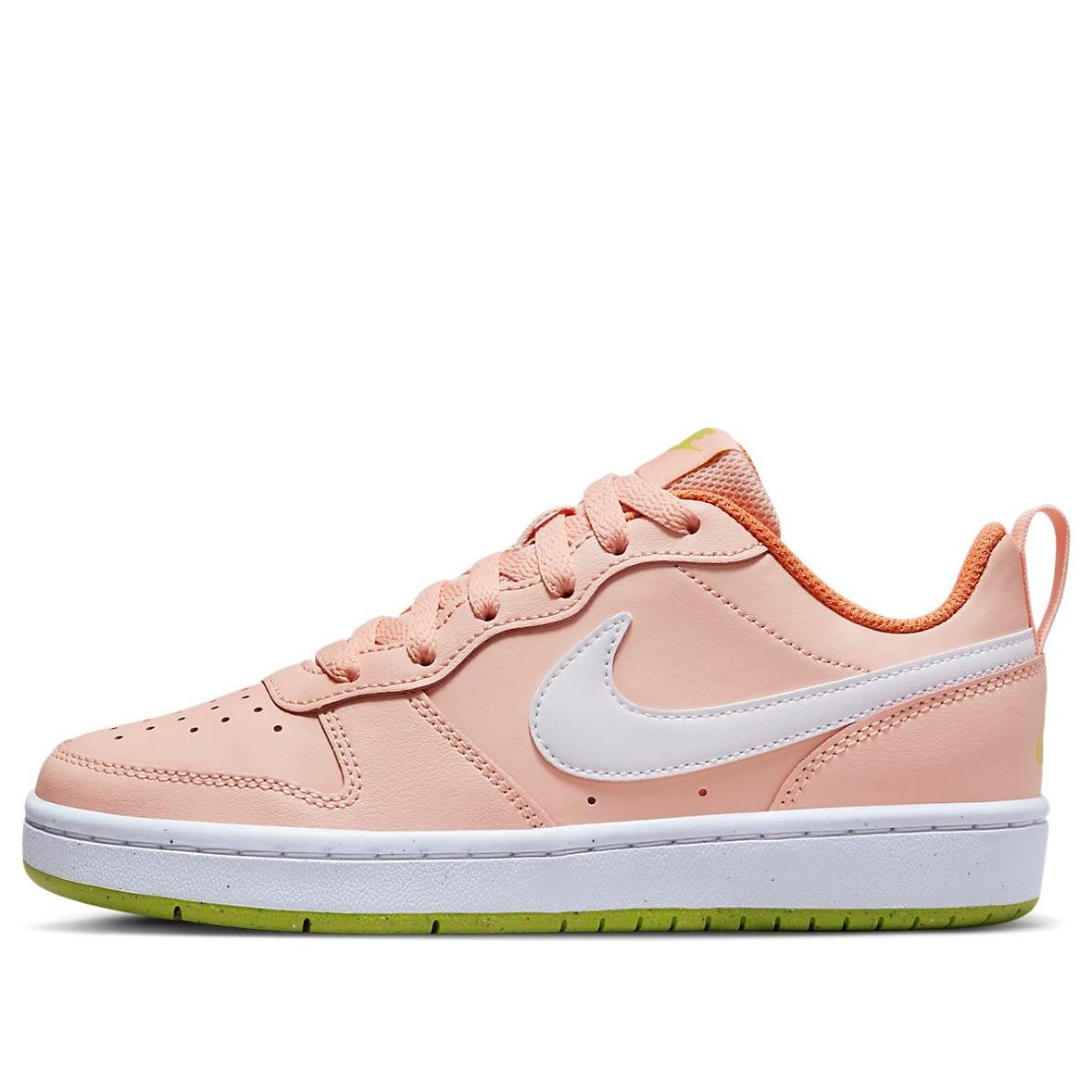 (GS) Nike Court Borough Low 2 'Pink White' BQ5448-800