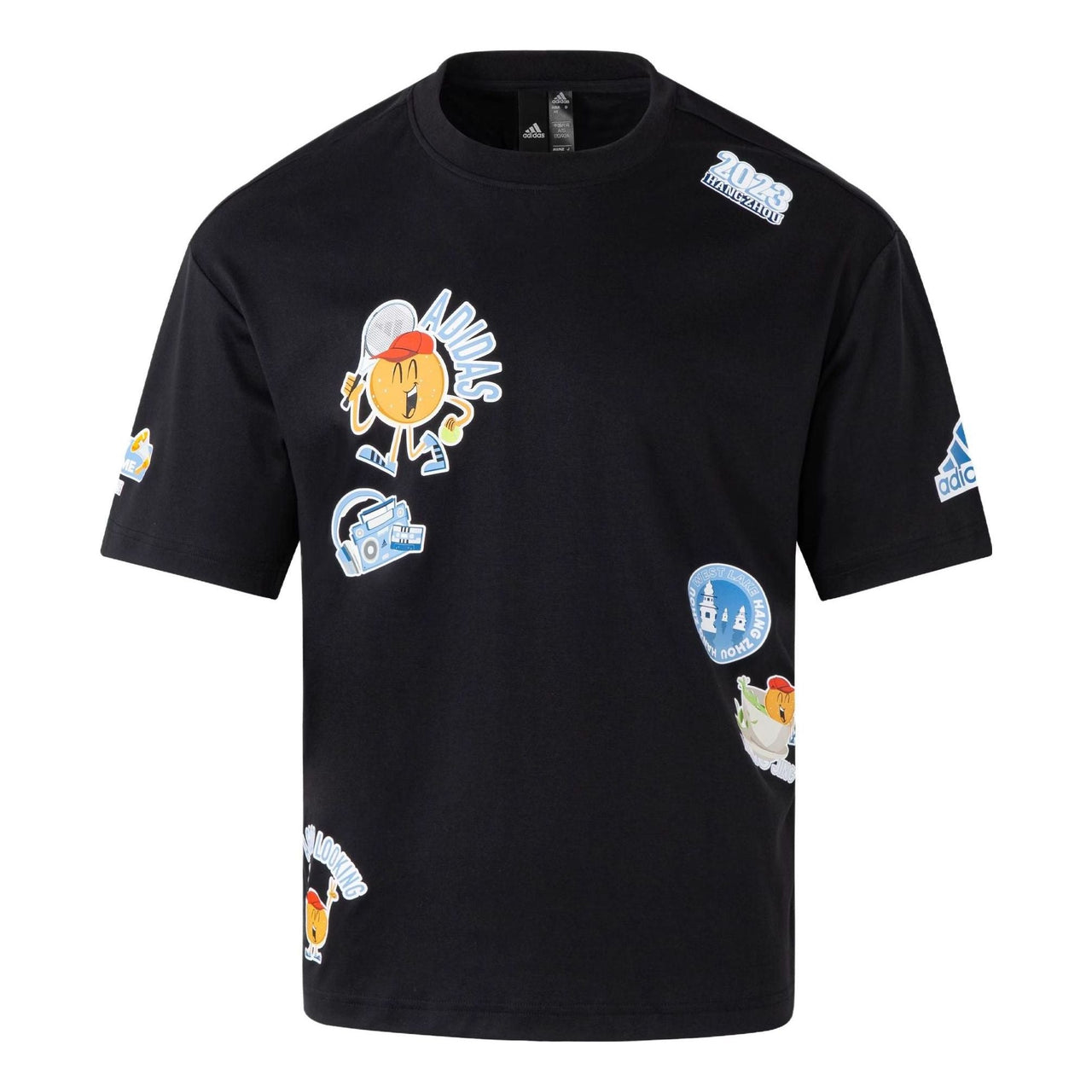 adidas Hangzhou Wuyibing Collab T-Shirt 'Black' JE0950