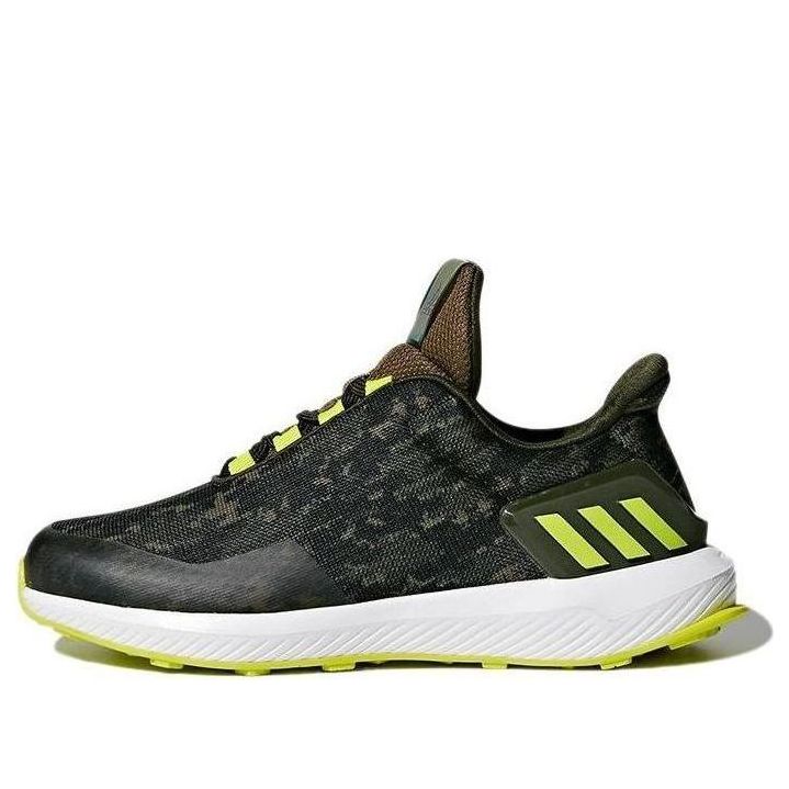 (GS) adidas RapidaRun Uncaged Wide Sneakers 'Olive Green Yellow' CP9844