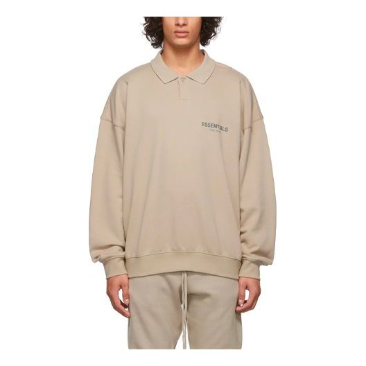 Fear of God Essentials FW21 French Terry Polo Shirt 'Tan' FOG-FW21-197