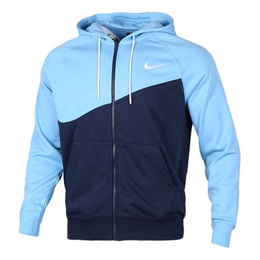 Nike AS Nike Sportswear Swoosh Hoodie FZ FT Men Blue Sky blue BV5300-451